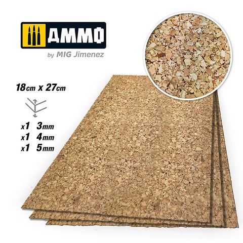 Ammo Create Cork Thick Grain Mix(3-5mm):1pc
