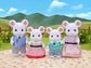 Sylvanian Families Marshmallow Mouse Family