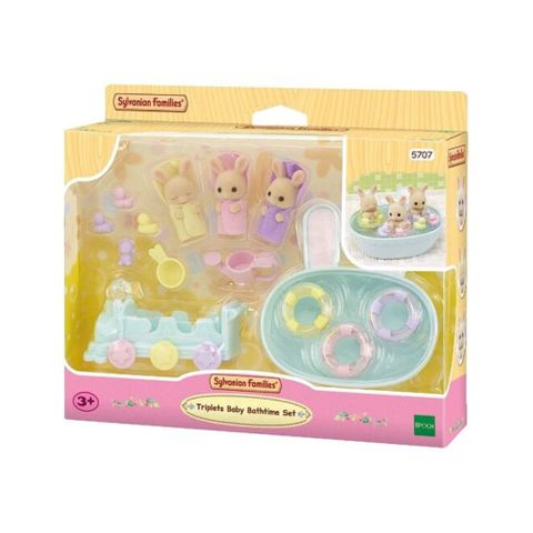 Sylvanian Families Triplets Baby Bathtime Set