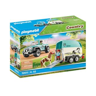 Playmobil Car with Pony Trailer