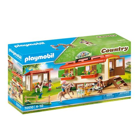 Playmobil Pony Shelter with Mobile Home