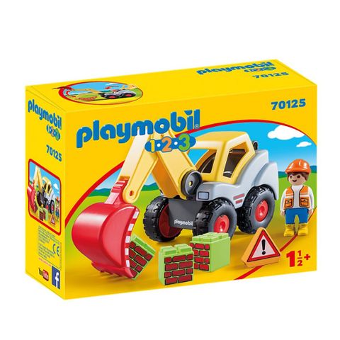 Playmobil 1.2.3 Shovel Excavator