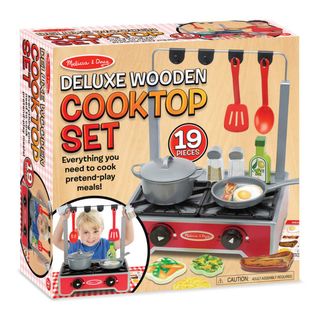 Melissa and Doug Deluxe Wooden Cooktop Set