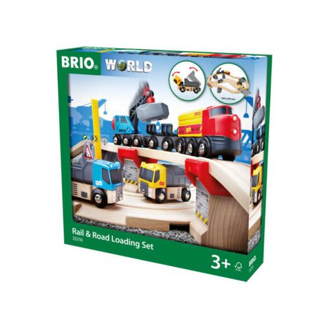 BRIO Rail & Road Loading Set