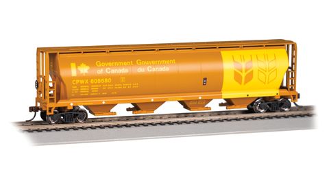 Bachmann Govt. Of Canada Cylindrical 4-Bay Grain Hopper. HO Scale