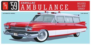 AMT 1:25 1959 Cadillac Ambulance w/Gurney