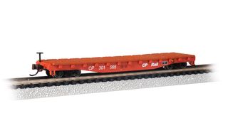Bachmann Cp Rail #301565 N Scale 52' Flat Car