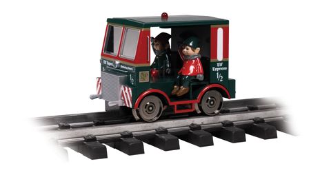 Bachmann Christmas Elf Express Speeder w/2 Figures, G Scale