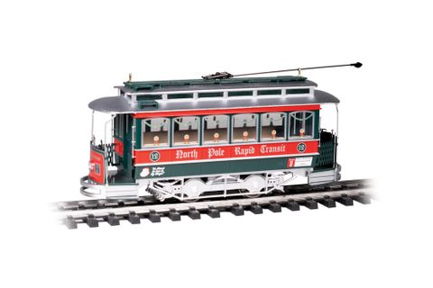Bachmann Christmas - North Pole Rapid Transit Large Scale Streetcars