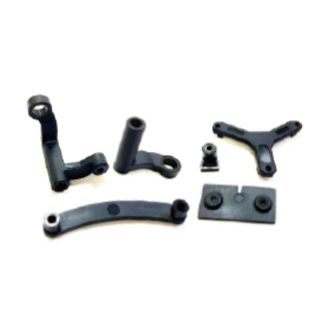 HBX Steering Posts/Steering Ackerman Plate+Servo Mount