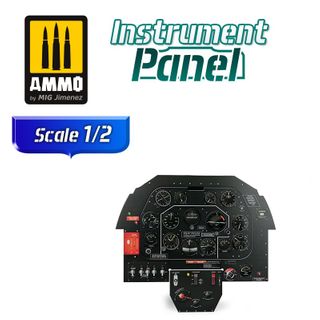 Ammo North American P-51B Mustang  Instrument Panel 1:2 Scale