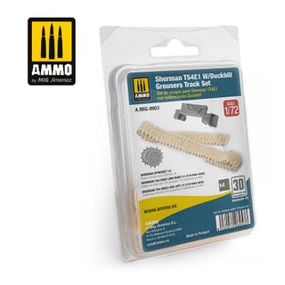 Ammo 1:72 Sherman T54E1 with Duckbill Grousers Tracks Set