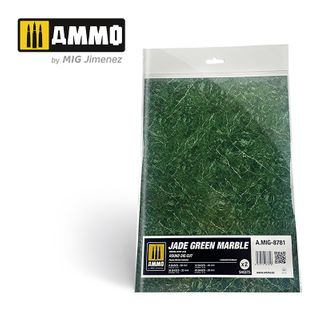 Ammo Jade Green Marble. Round Die-cut Bases for Wargames  (2)