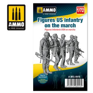 Ammo 1:72 Figures US infantry on the march