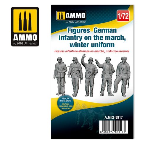 Ammo 1:72 Figures German infantry on the march, winter uniform