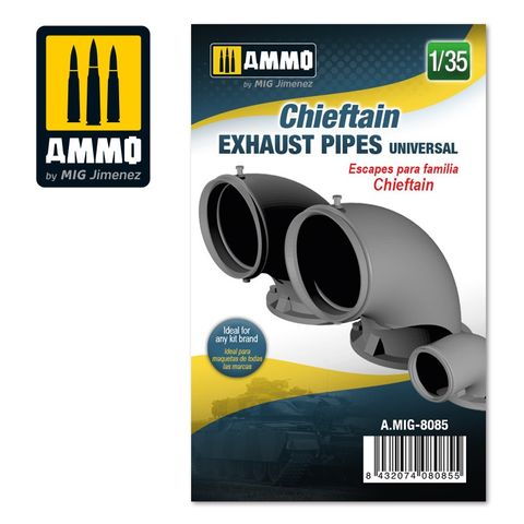Ammo 1:35 Chieftain exhaust pipes universal