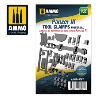 Ammo 1:35 Panzer III tool clamps universal