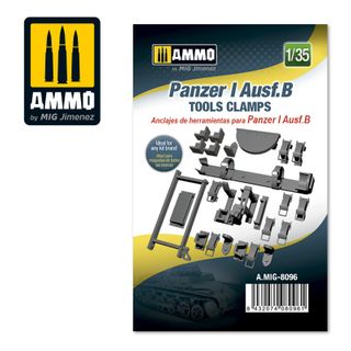 Ammo 1:35 Panzer I Ausf.B Tools Clamps