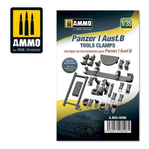 Ammo 1:35 Panzer I Ausf.B Tools Clamps