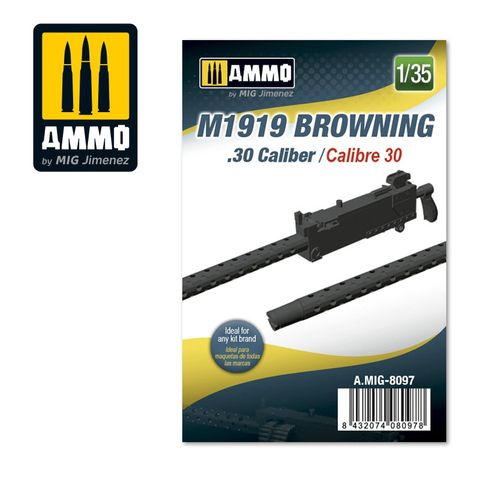 Ammo 1:35 M1919 Browning. 30 cal