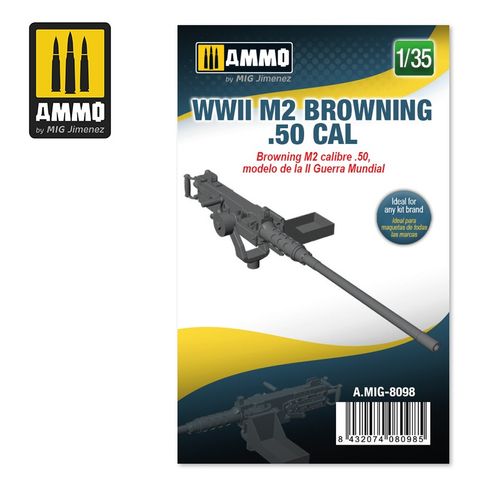 Ammo 1:35 WWII M2 Browning .50 cal