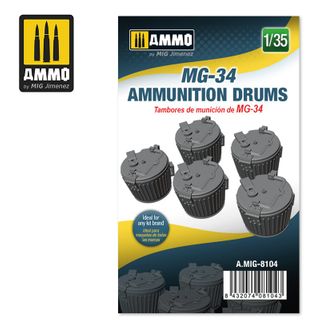 Ammo 1:35 MG-34 Ammunition Drums