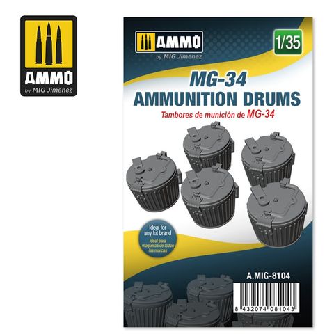 Ammo 1:35 MG-34 Ammunition Drums