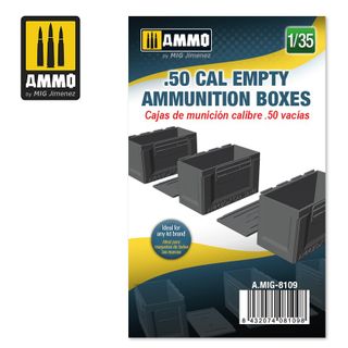 Ammo 1:35 .50 cal Empty Ammunition Boxes