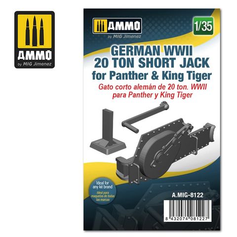 Ammo 1:35 German WWII 20 ton Short Jack:for Panther & King Tiger