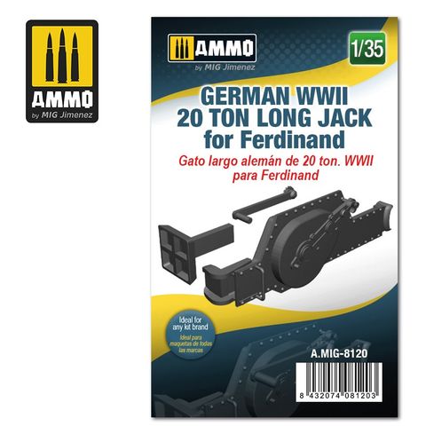 Ammo 1:35 German WWII 20 ton Long Jack for Ferdinand