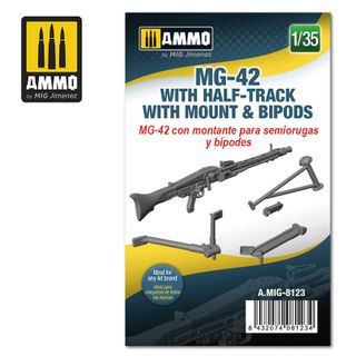 Ammo 1:35 MG-42 with Half-Track Mount and Bipods