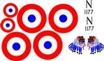 Balsa Usa Decal Set 1/4 Scale Nieuport