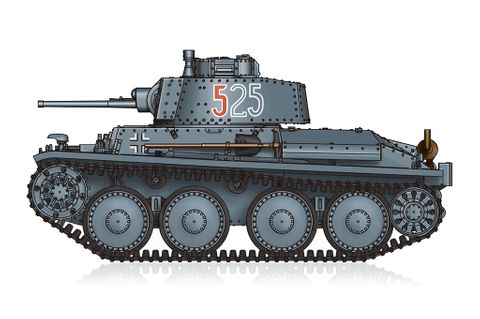 Hobbyboss 1:72 German PzKpfw 38(t) Ausf.E/F