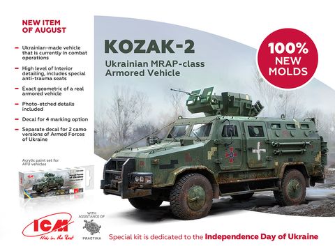 ICM 1:35 Kozak-2 Ukrainian MRAP-Class
