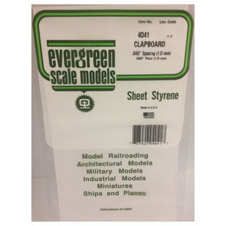 Evergreen Styr Clapboard 12X24 In .040 In Sp *
