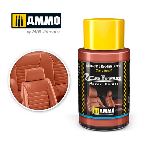 Ammo Cobra Motor Reddish Leather 30ml