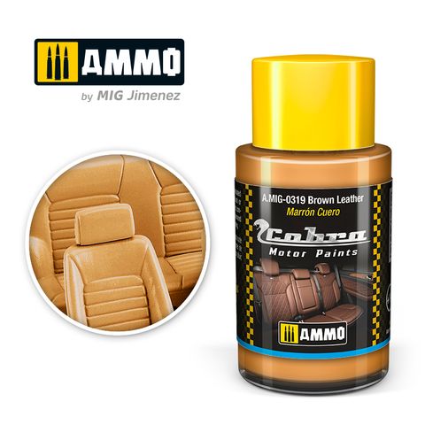 Ammo Cobra Motor Brown Leather 30ml