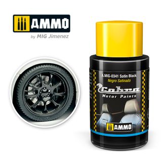 Ammo Cobra Motor Satin Black 30ml