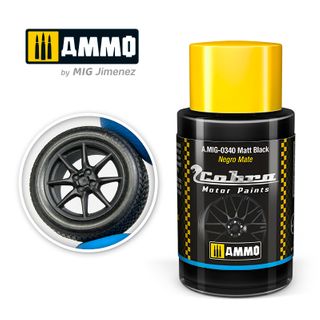 Ammo Cobra Motor Matt Black 30ml