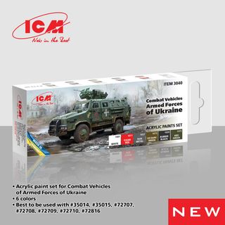 ICM Paint Set for Combat Vehicles