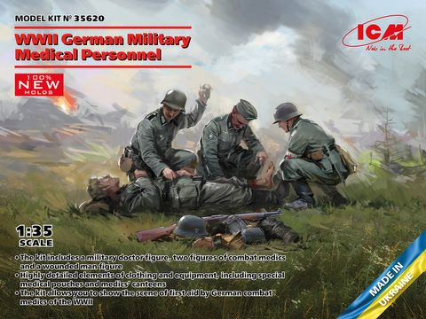 ICM 1:35 WWII German Military Medical Personnel