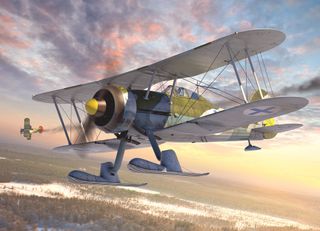 ICM 1:32 J-8 Gladiator, WWII Swedish Fighter