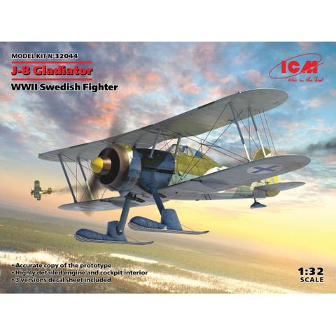 ICM 1:32 J-8 Gladiator, WWII Swedish Fighter