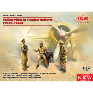 ICM 1:32 Italian Pilots in Tropical Uniform