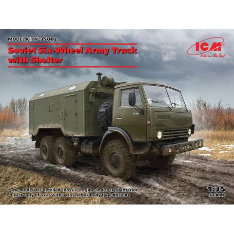 ICM 1:35 Soviet Six-Wheel Army Truck with Shelter
