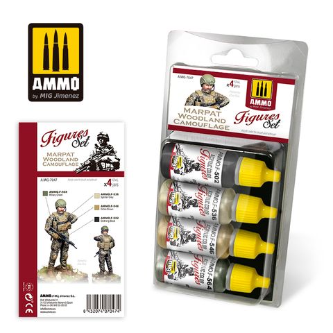 Ammo Marpat Woodland Camouflage FiguresSet