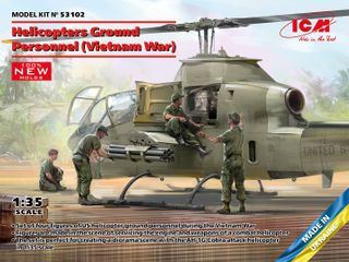 ICM 1:35 Helicopters Ground Personnel Vietnam