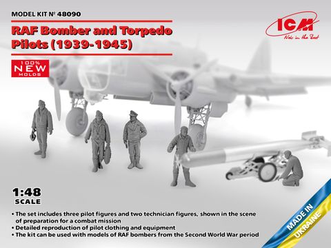 ICM 1:48 RAF Bomber and Torpedo Pilots