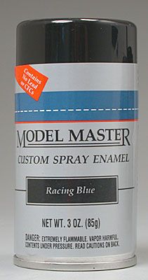 Model Master Racing Blue Enamel 85Gm Spray