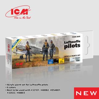 ICM Paint Set for Luftwaffe Pilots